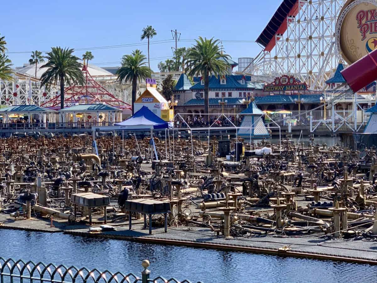 Disney California Adventure Pixar Pier World of Color Construction Update