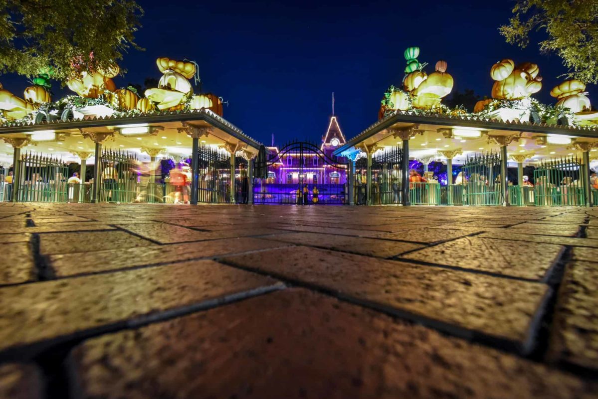 Disneyland Esplanade at Halloween