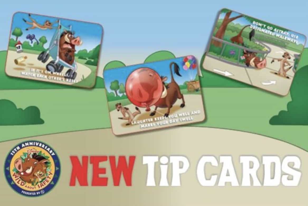 Disney Wild About Safety Tip Cards