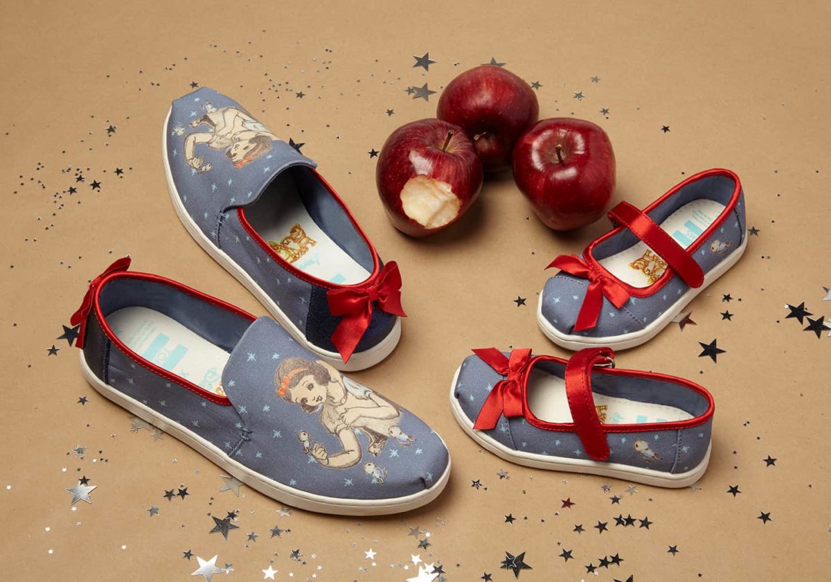 Photo of Snow White shoes from Disney x Toms Holiday Collection