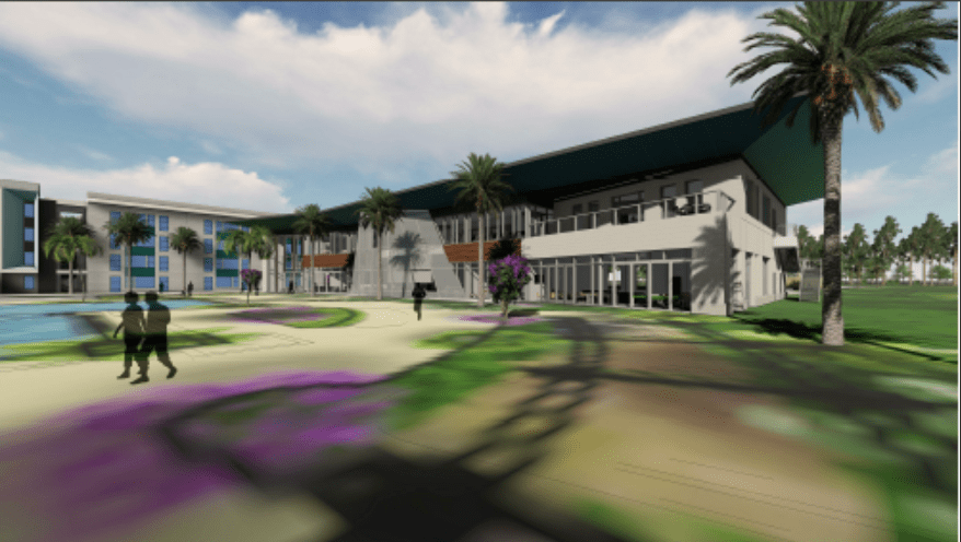 Flamingo Crossings Hotel Concept Art