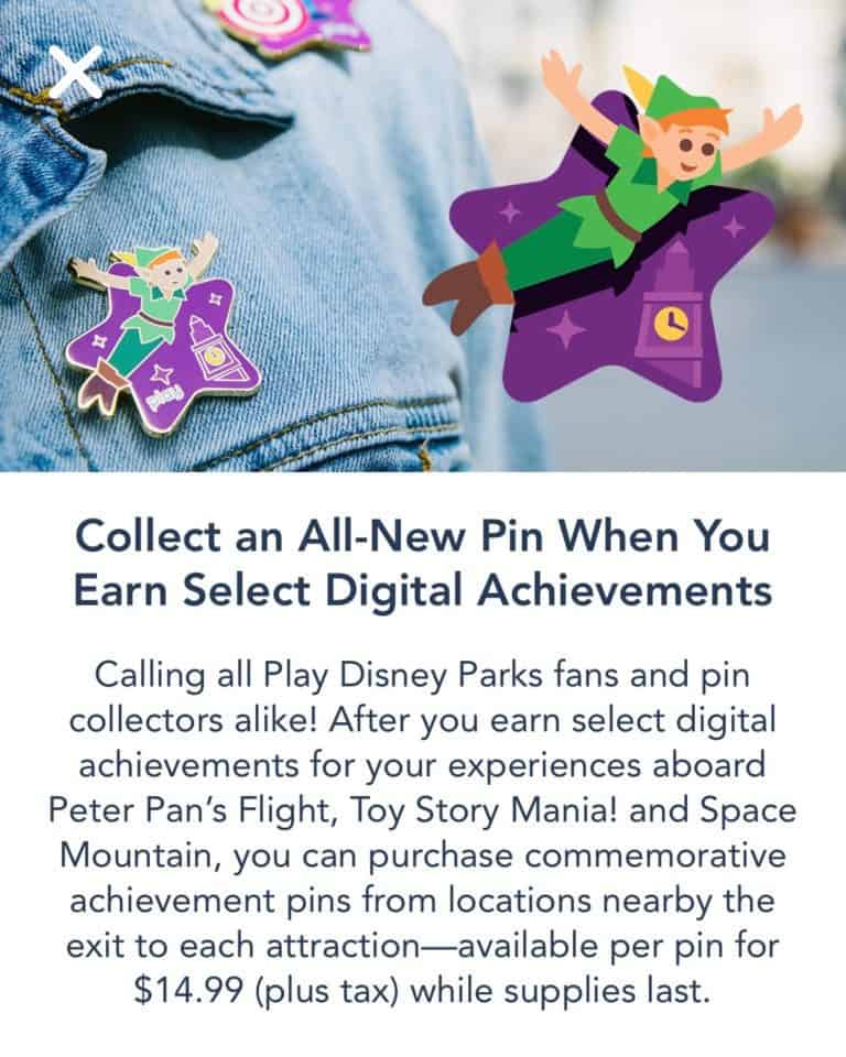Play Disney Parks Pin Message