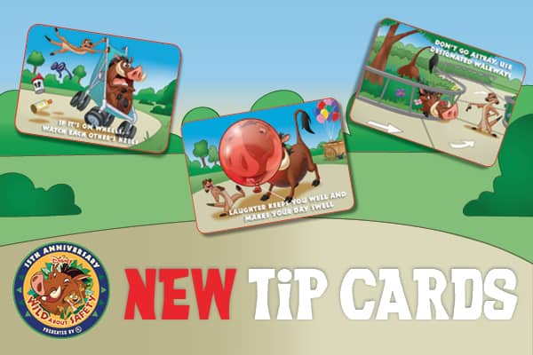 Disney Wild about Safety Tip Cards