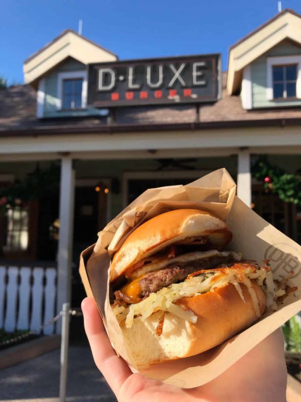 Disney Springs D-Luxe Burger Breakfast Menu Classic Breakfast Burger