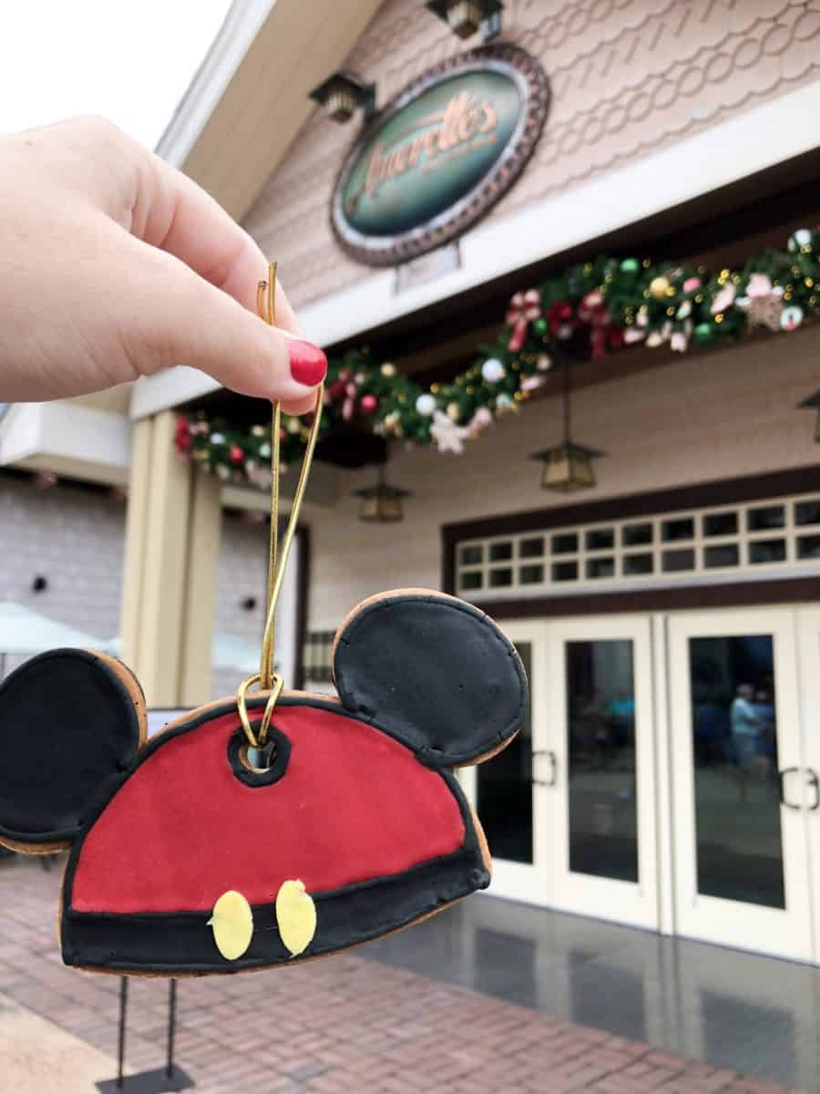Disney Springs Amorette&rsquo;s Patisserie Gingerbread Cookie Mickey Mouse