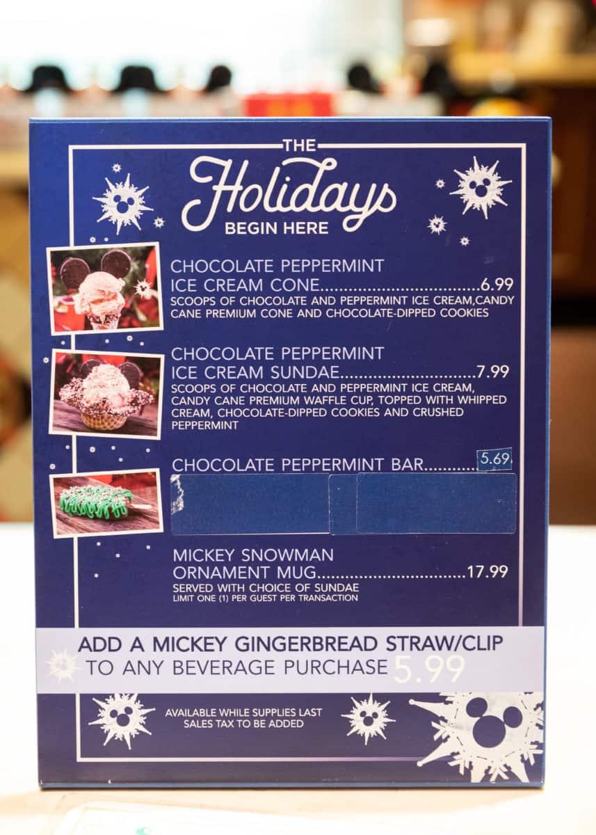 Clarabelle Holiday 2018 Menu
