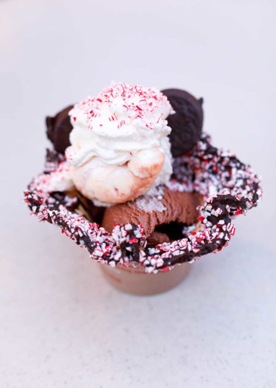 Chocolate Peppermint Ice Cream Sundae