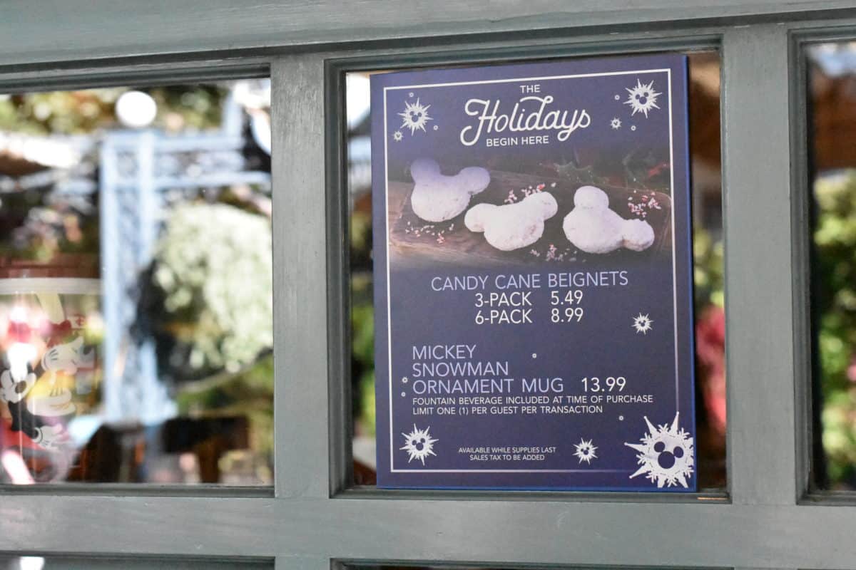 Candy Cane Beignets at Disneyland