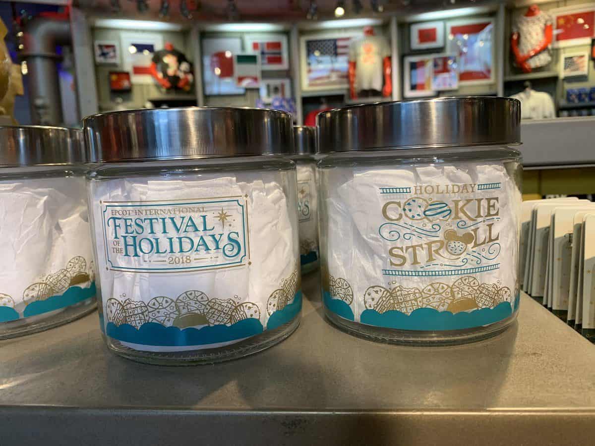  Epcot Festival of the Holidays 2018 Merchandise Holiday Cookie Jar $19.99