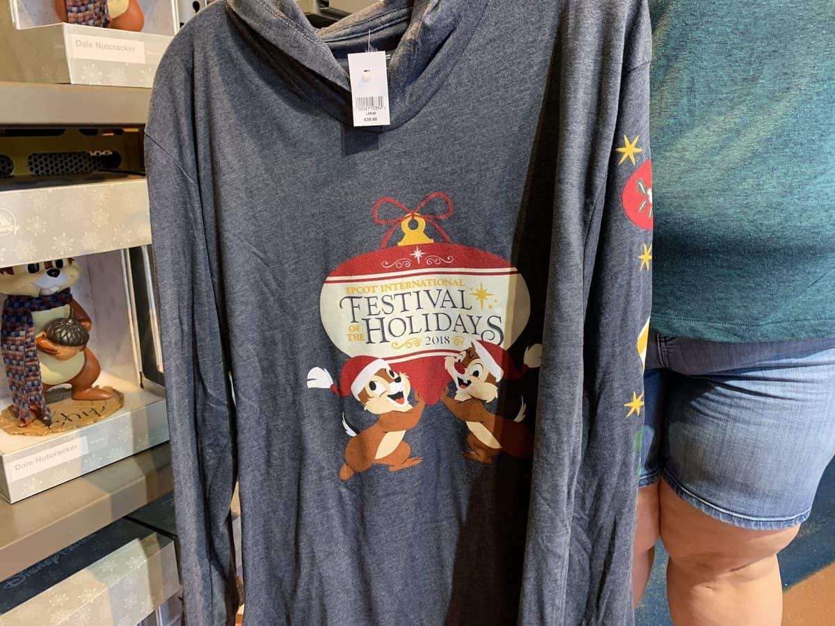  Epcot Festival of the Holidays 2018 Merchandise Unisex Long Sleeve Shirt $36.99