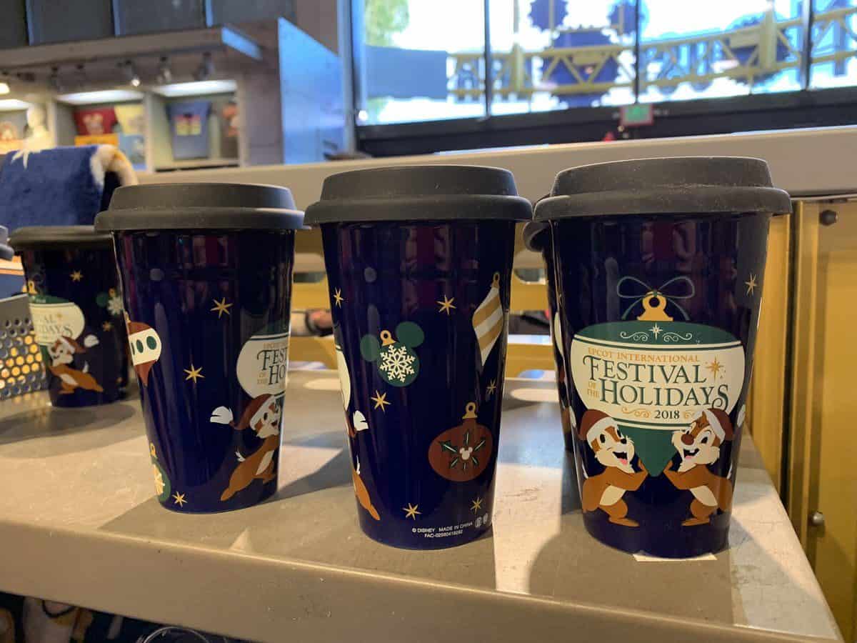  Epcot Festival of the Holidays 2018 Merchandise Travel Mug $16.99