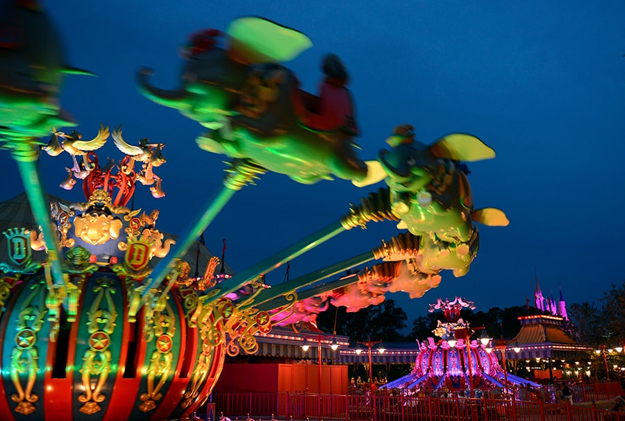Dumbo the Flying Elephant attraction at Magic Kingdom Park at Walt Disney World Resort