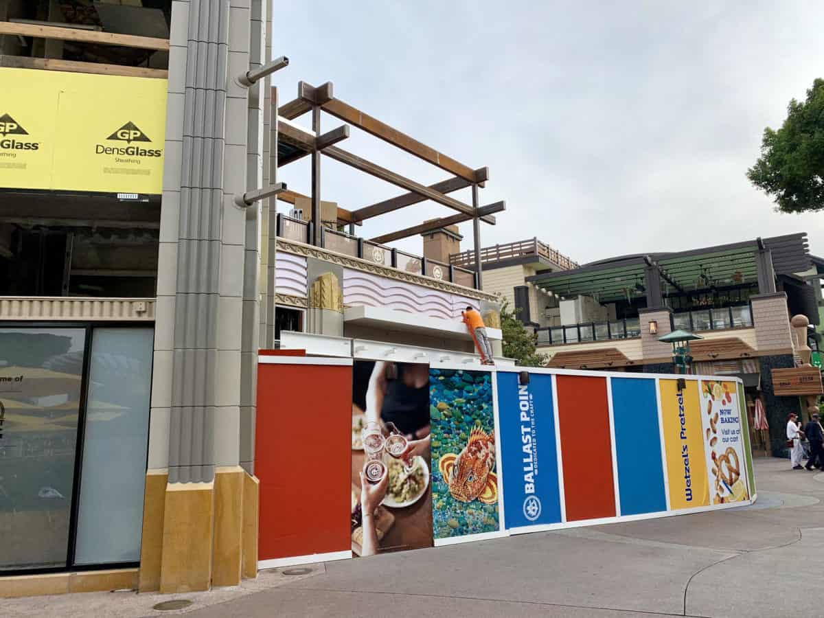 Disneyland Downtown Disney Ballast Point Construction