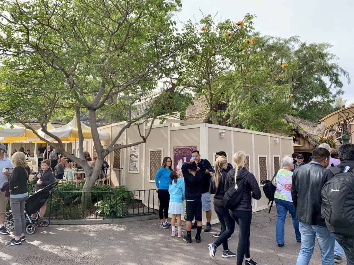 Disneyland Jolly Holiday Bakery Enchanted Tiki Room Construction