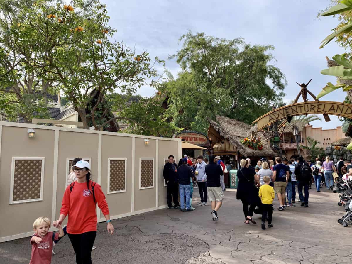 Disneyland Jolly Holiday Bakery Enchanted Tiki Room Construction