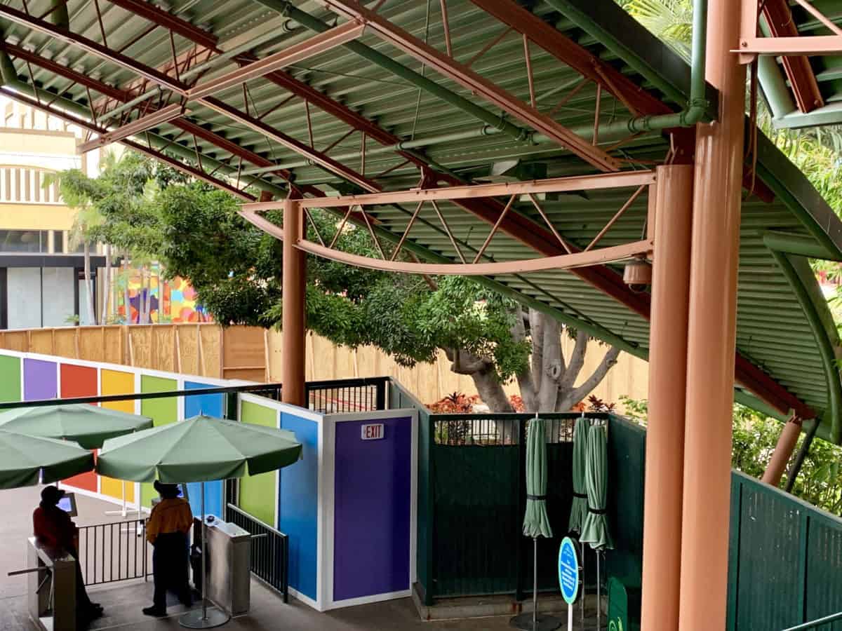 Disneyland Downtown Disney Monorail Construction