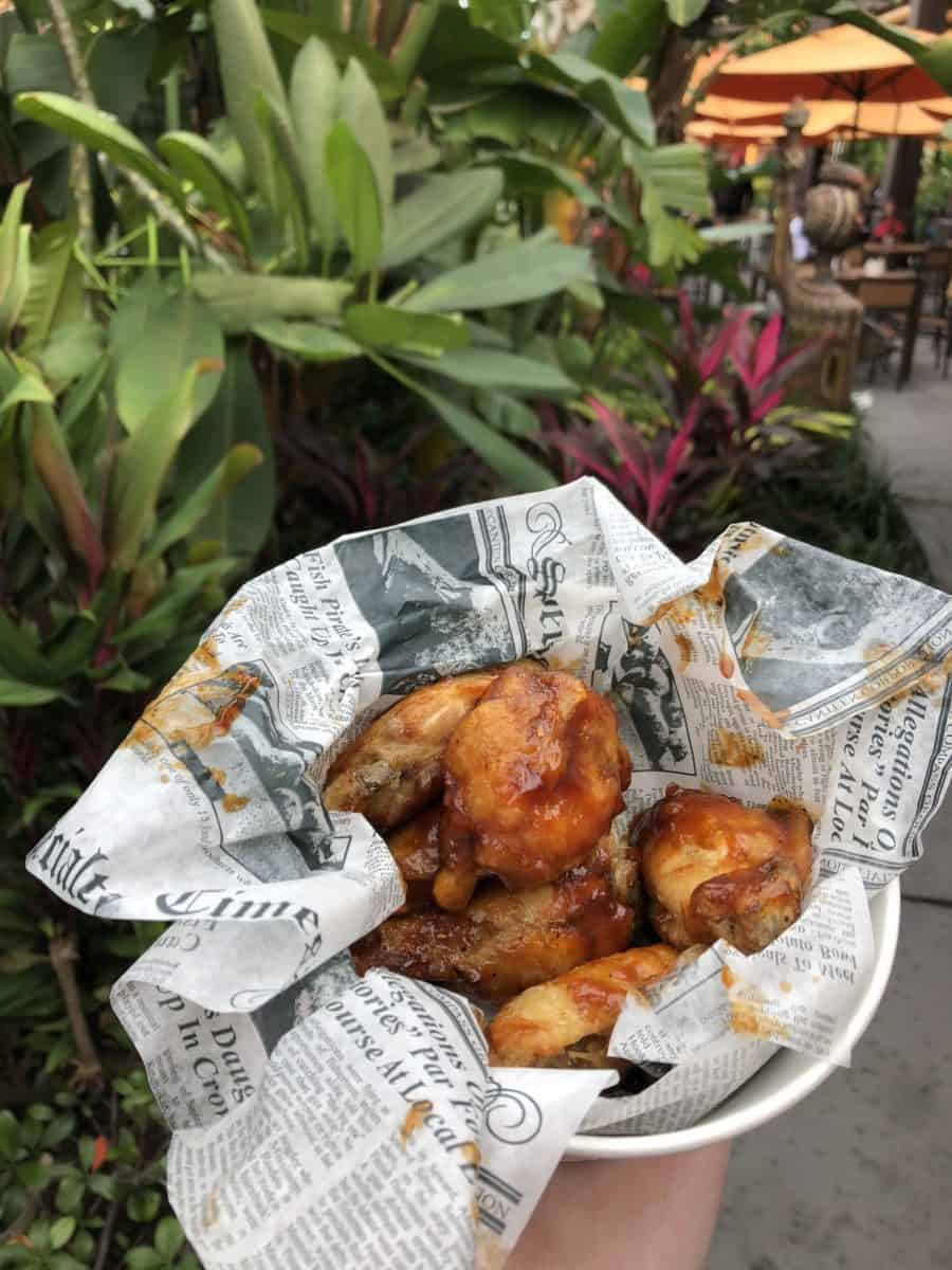 Captain Cook&rsquo;s chicken wings Disney Polynesian 