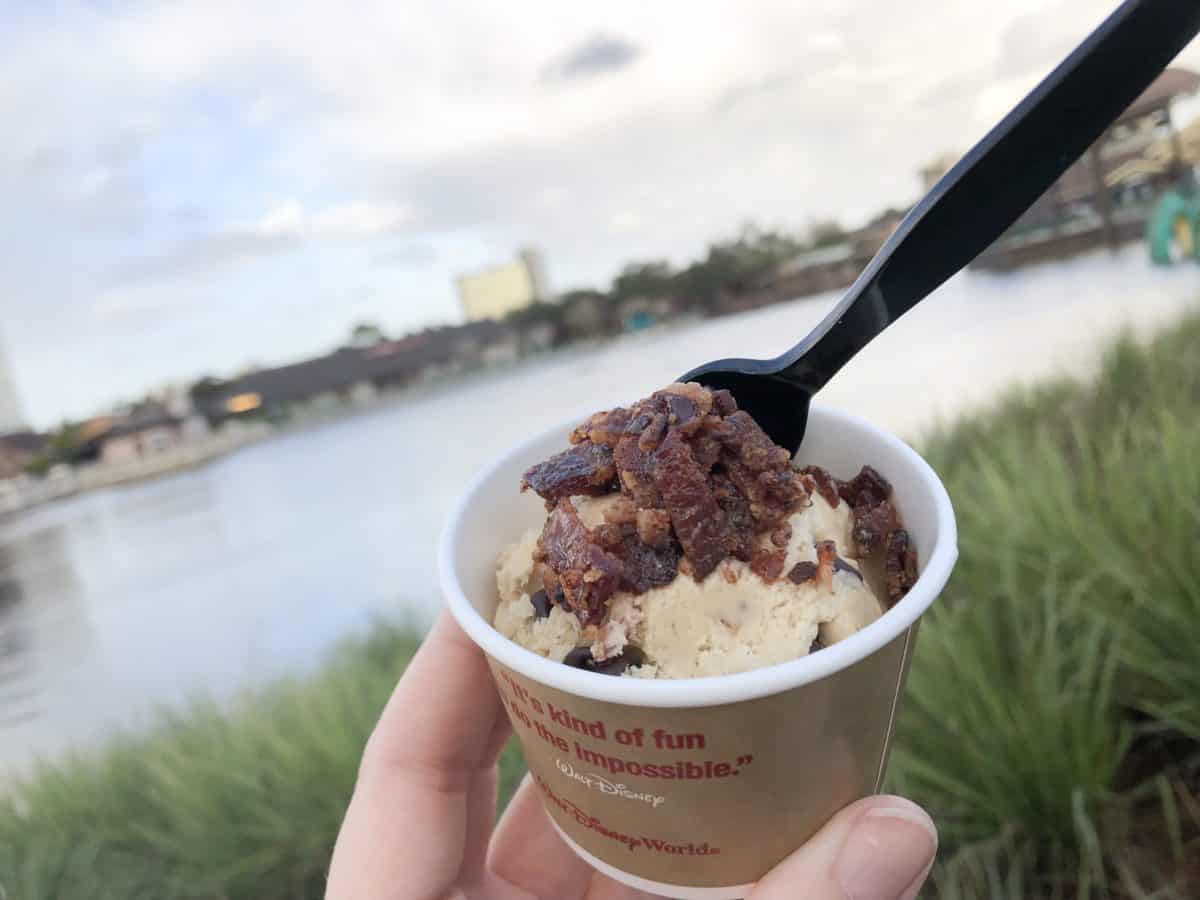 Maple bacon cookie dough Disney springs Walt Disney world b.b. wolf