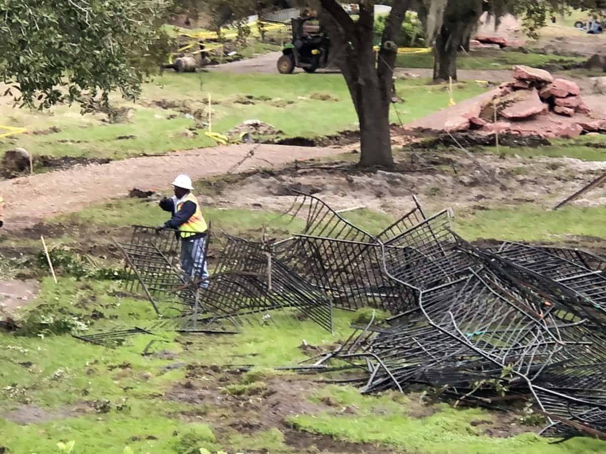 Magic kingdom Tron Construction Walt Disney world 