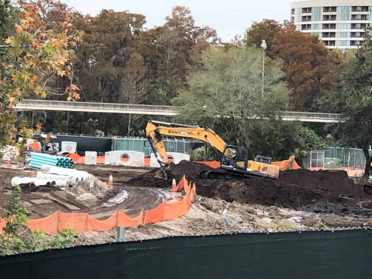 Magic Kingdom Tron Coaster Construction