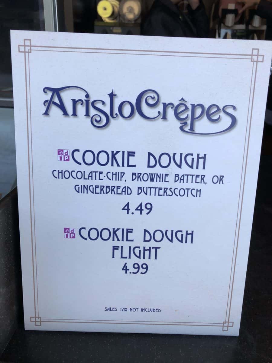 Disney Springs aristocrepes edible cookie dough