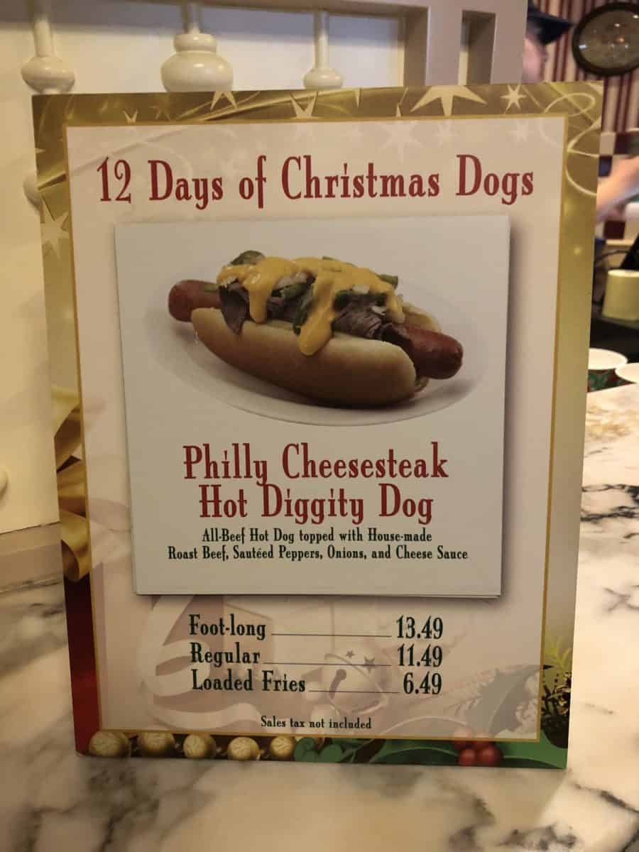 Magic Kingdom Casey&rsquo;s Corner 12 Hot Dogs Of Christmas