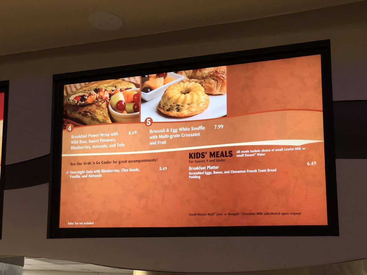 Sunshine Seasons 2018 Breakfast Menu 2