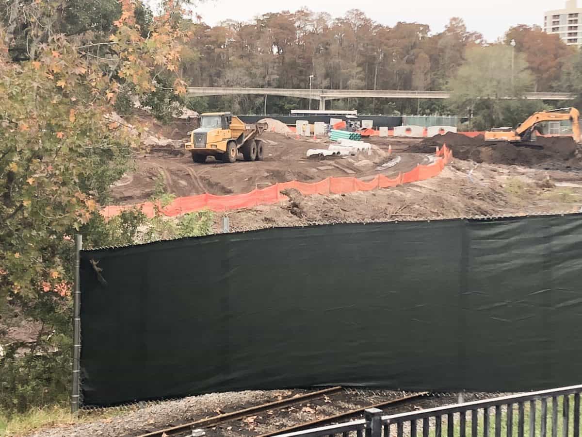 Magic kingdom Tron roller coaster construction