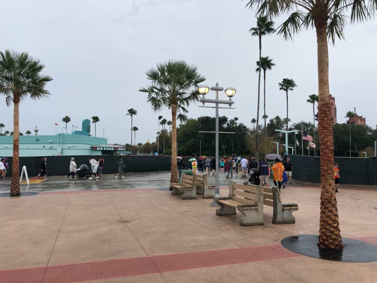 Hollywood Studios entrance walkway