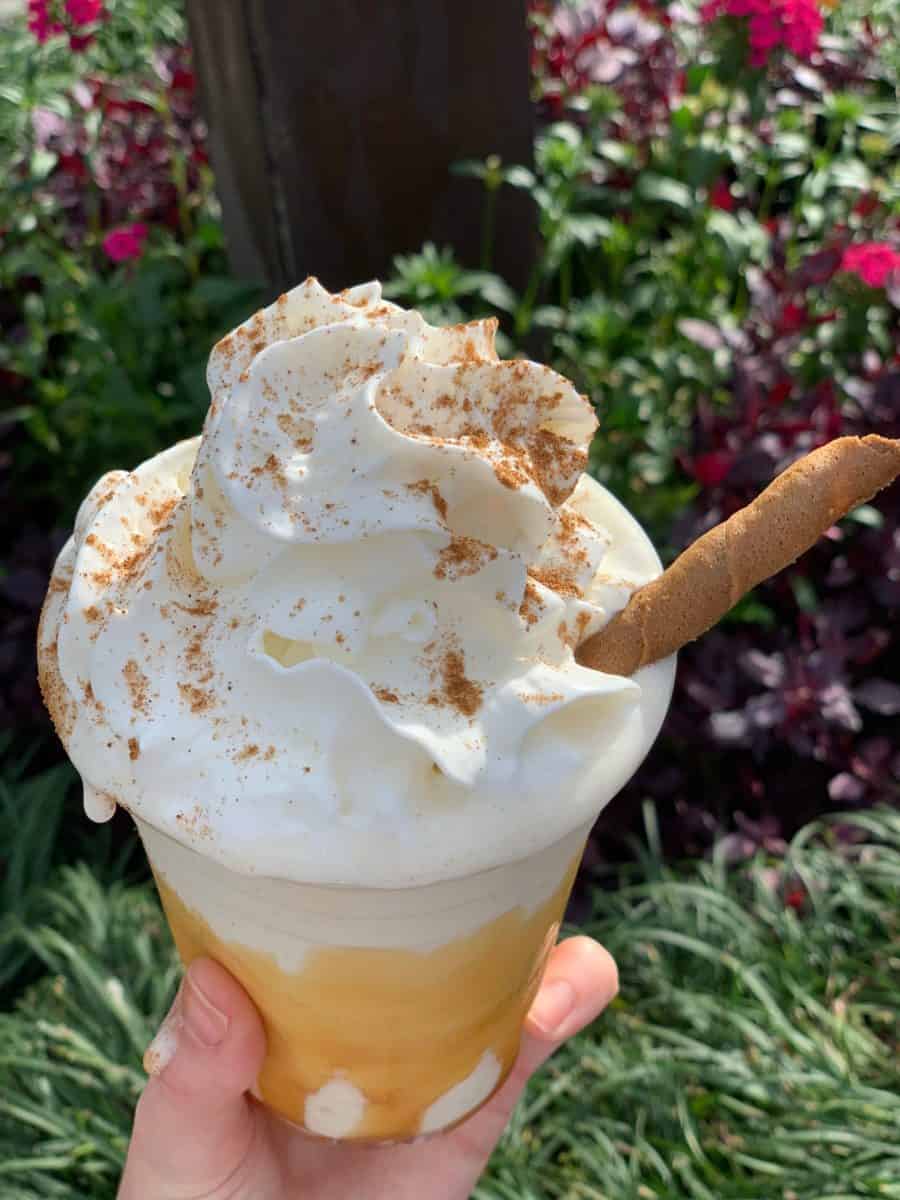 disneyland resort holiday frozen eggnog drink