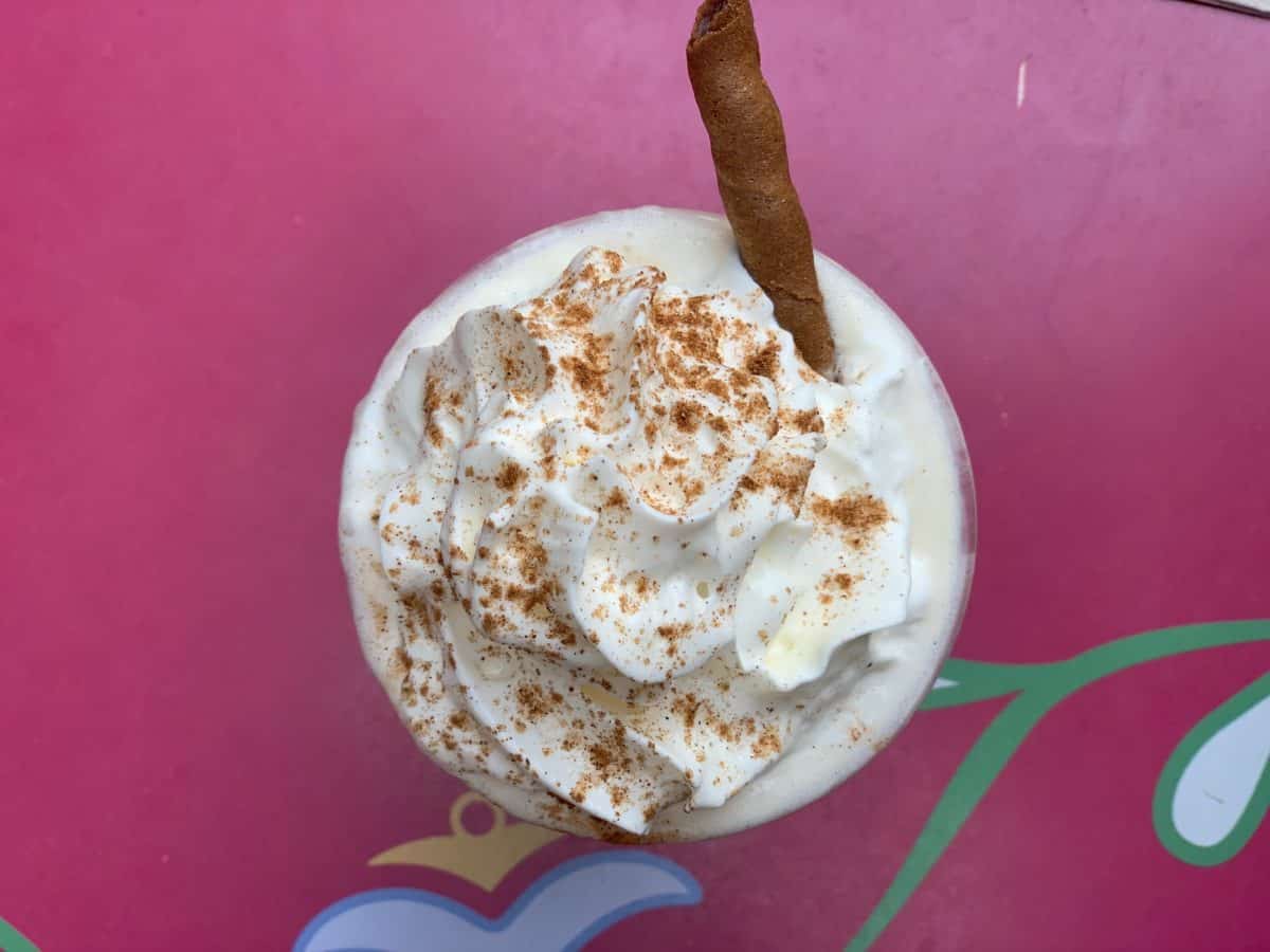 disneyland resort holiday frozen eggnog drink