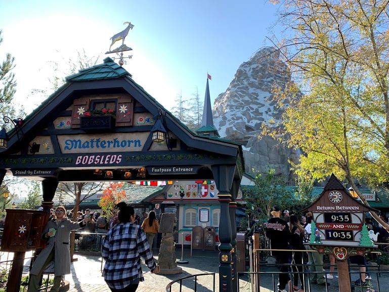 Disneyland resort matterhorn attraction new entrance