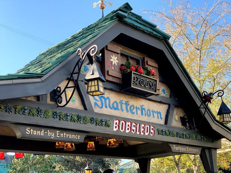 Disneyland resort matterhorn attraction new entrance