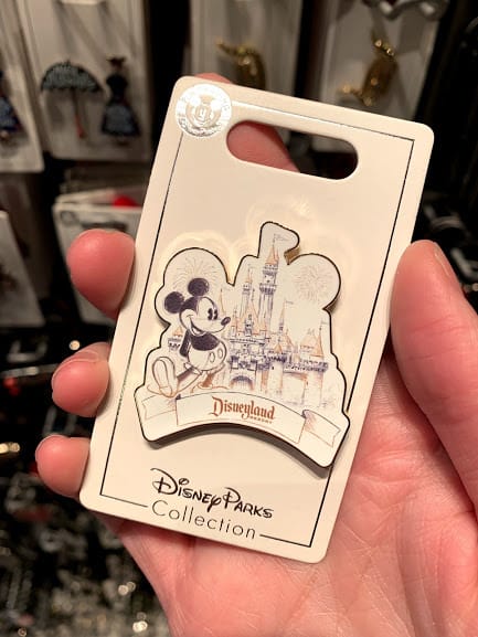 disneyland resort mickey mouse pin sleeping beauty castle pin