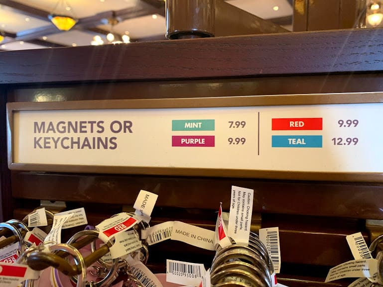 disneyland resort new key chains from main street emporium 