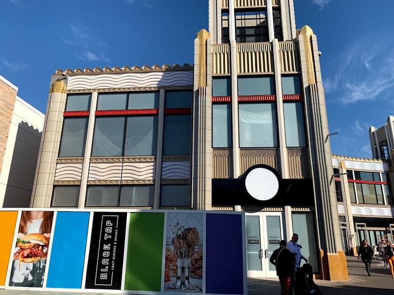 disneyland resort downtown disney black tap craft bugers and shakes construction