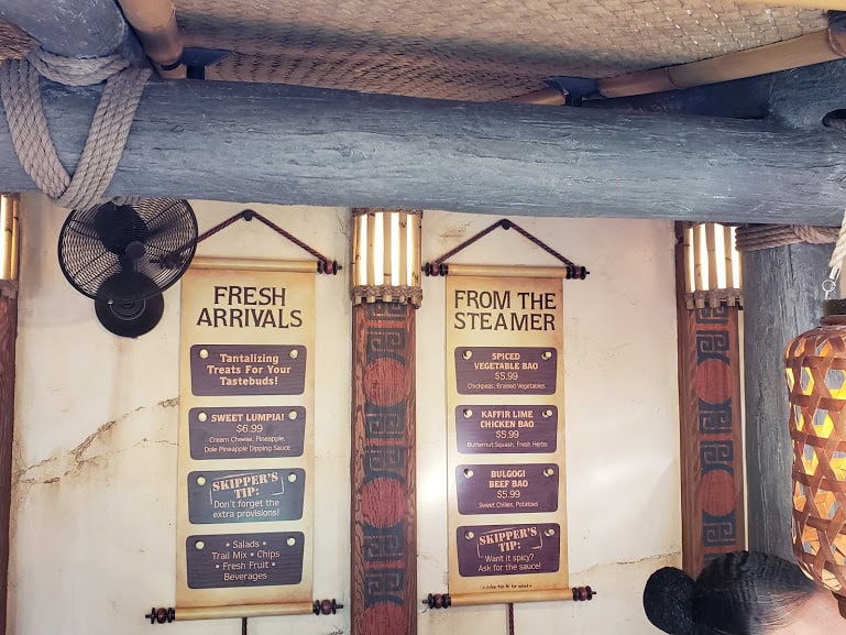 disneyland resort tropical hideaway food review menu