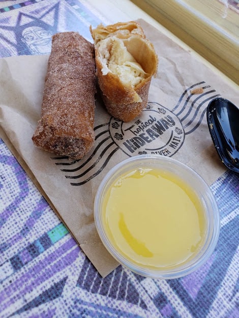 disneyland resort tropical hideaway food review sweet lumpia pineapple dipping sauce