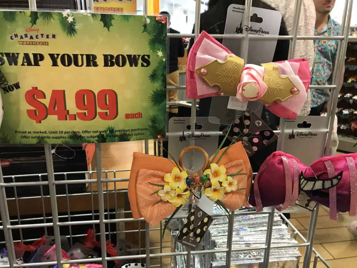 character warehouse dec 2018 bows closeup 2