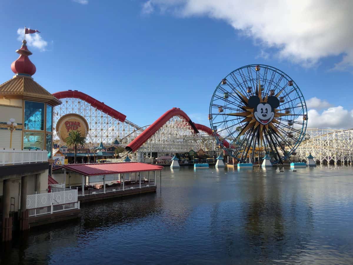 disneyland december 2018 pixar pier