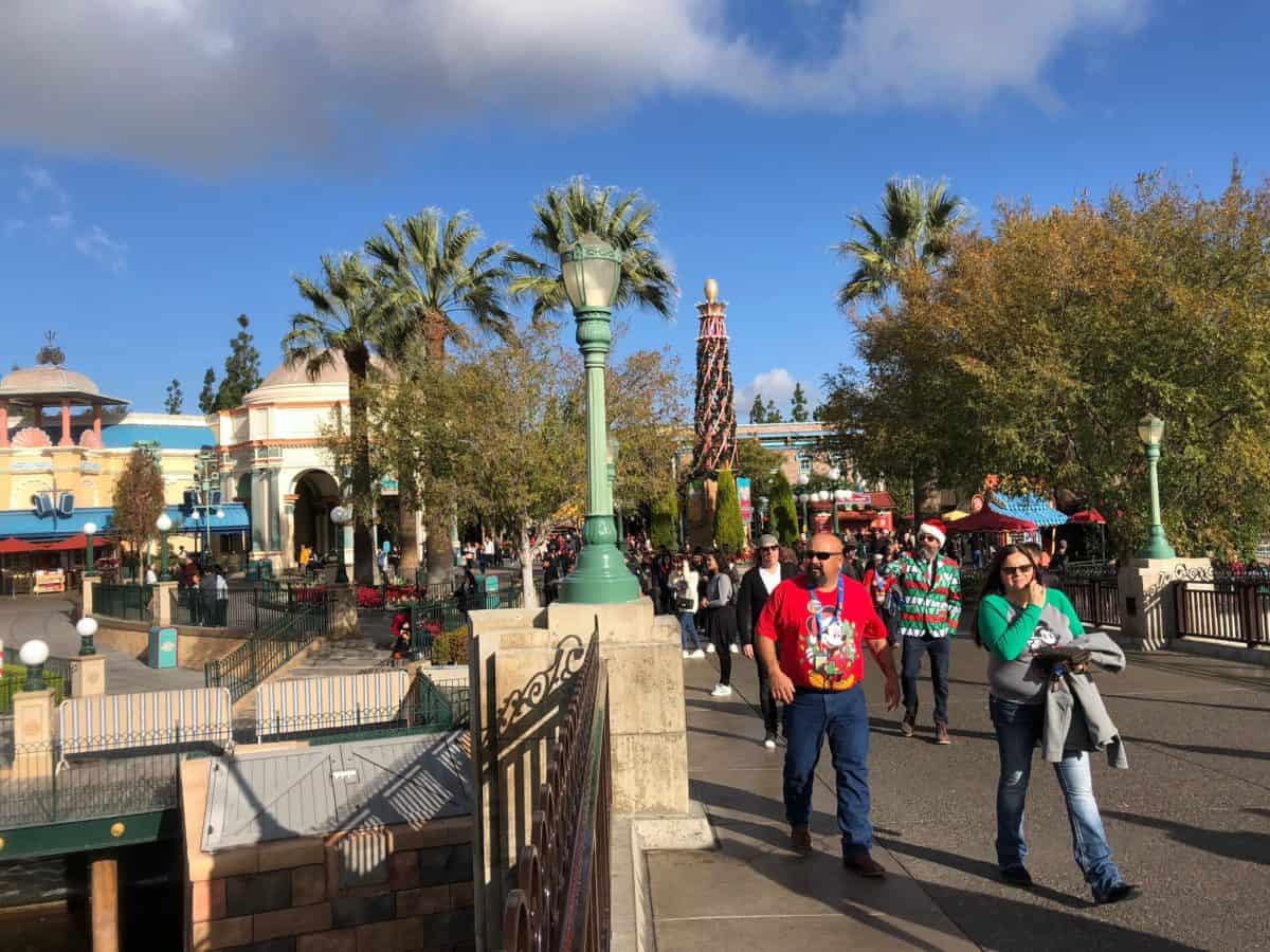 disneyland december 2018 dca entrance