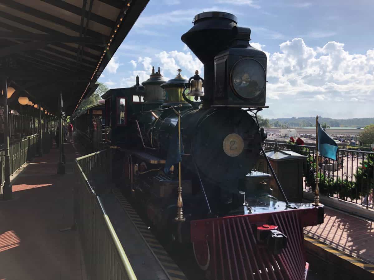 railroad engine from the front