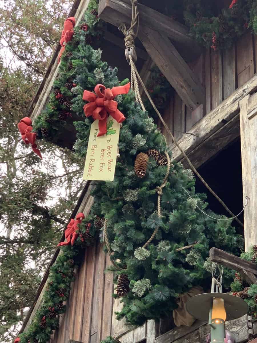 disneyland resort christmas tree critter country splash mountain