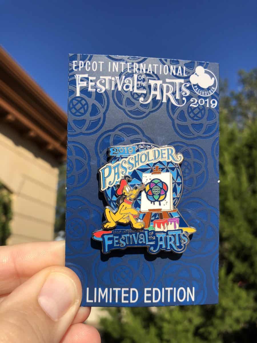 Epcot International Festival of the Arts Pins  Pluto Passholder Exclusive Pin LE 2500 - $14.99