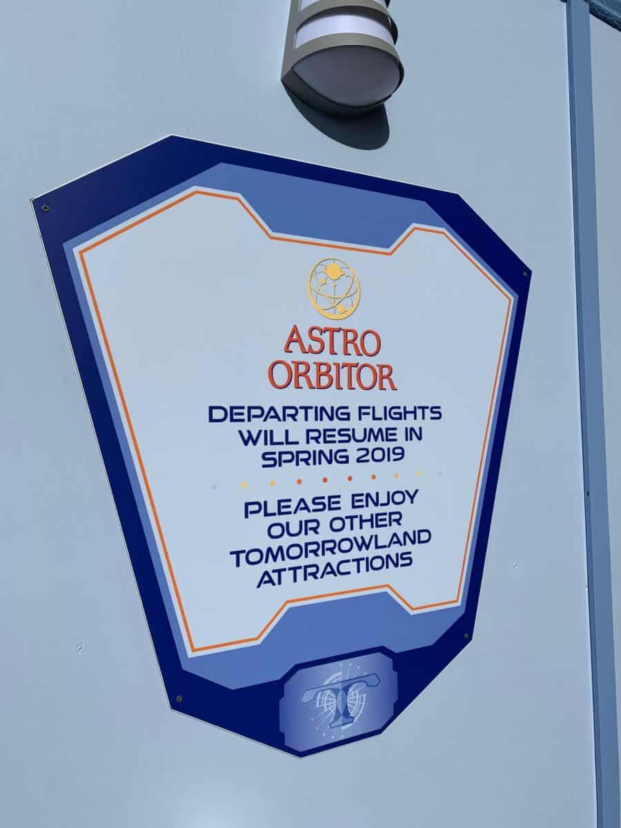 Astro Orbitor refurbishment Disneyland Resort