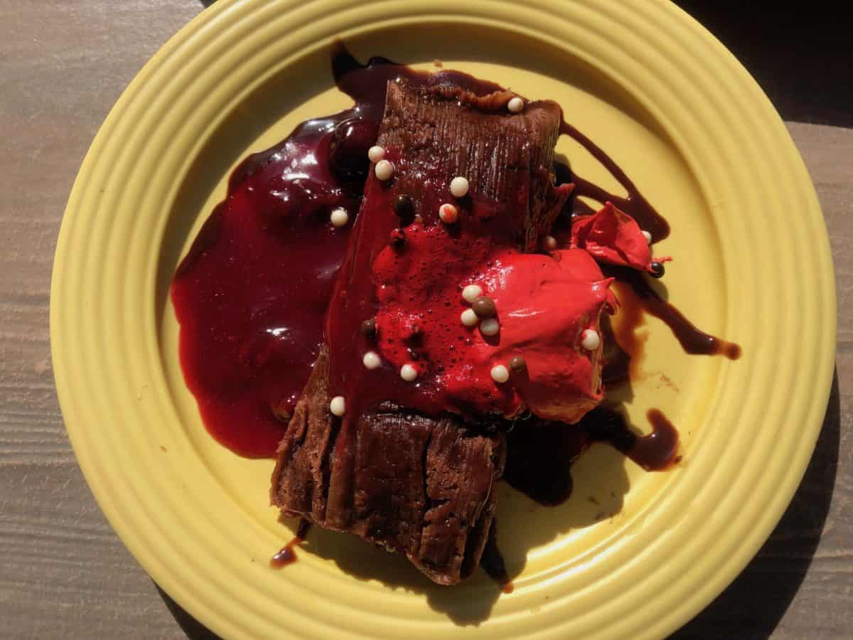 Rancho del Zocalo Molcajete Platter Chocolate Tamale Valentine's Month at Disneyland Park