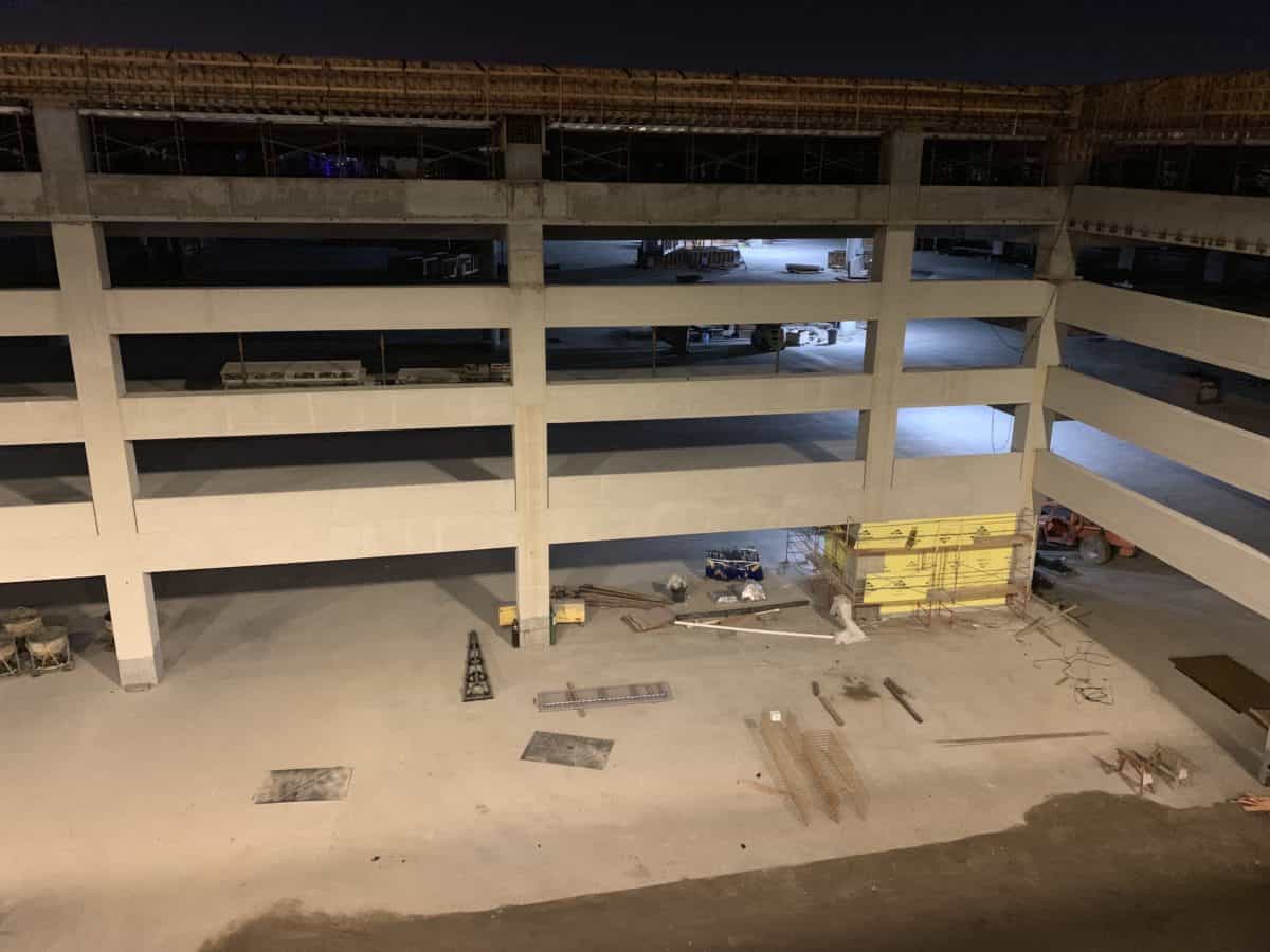 Disneyland Parking Structure Construction 1/13/19 3