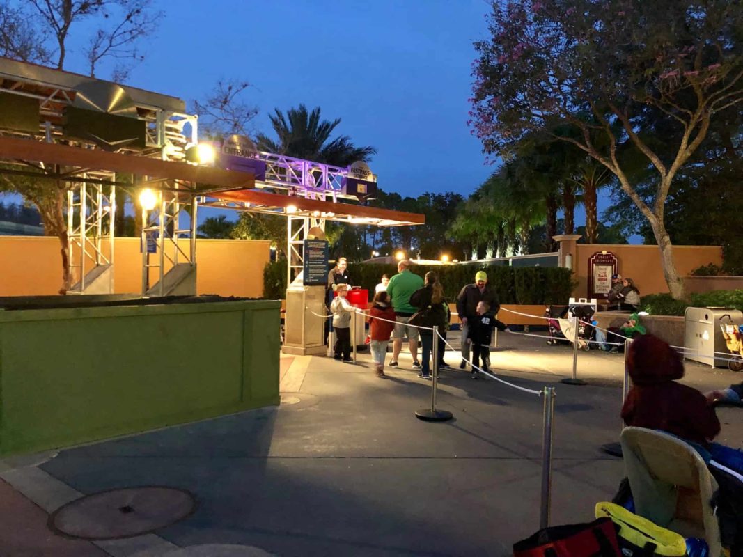 fastpass rock n roller coaster lighting mcqueen racing academy disney's hollywood studios construction