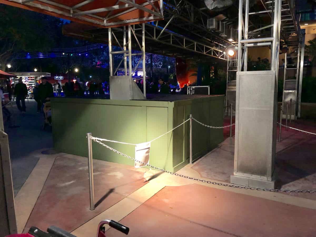 fastpass rock n roller coaster lighting mcqueen racing academy disney's hollywood studios construction