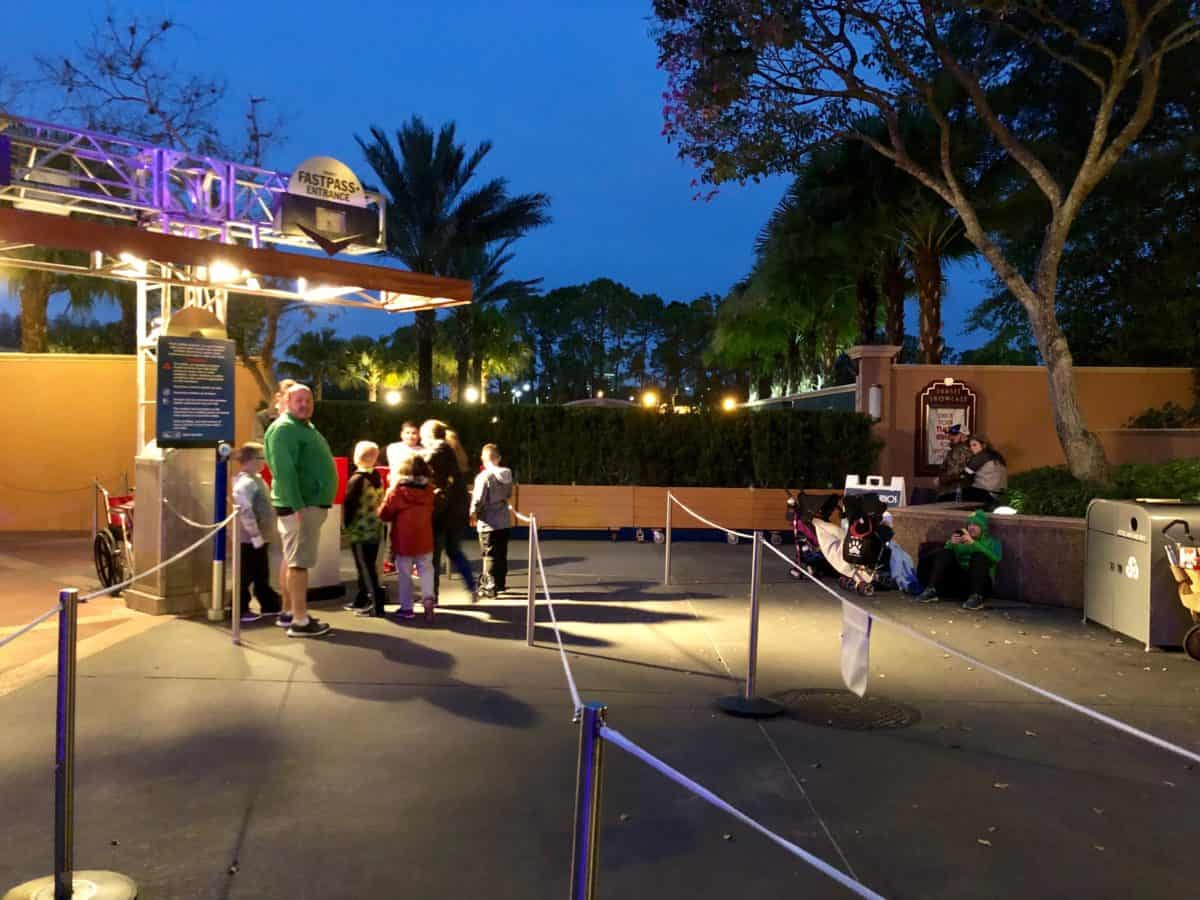 fastpass rock n roller coaster lighting mcqueen racing academy disney's hollywood studios construction